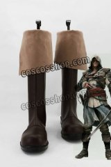 画像: アサシン クリード エドワード・ケンウェイ コスプレ靴 ブーツ