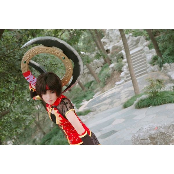 画像2: 格安 真・三國無双 4 孫尚香風 コスプレ ウィッグ (2)