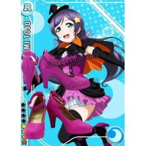 画像: ラブライブ! LoveLive! 東條希風 ハロウィン コスプレ靴 ブーツ