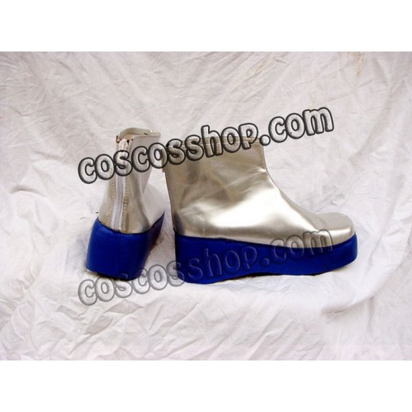 画像2: VOCALOID ボーカロイド 弱音ハク 雪ミク風 コスプレ靴 ブーツ (2)