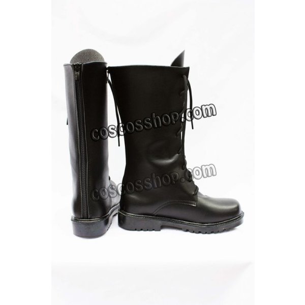 画像2: 薄桜鬼 斉藤一風 コスプレ靴 ブーツ (2)