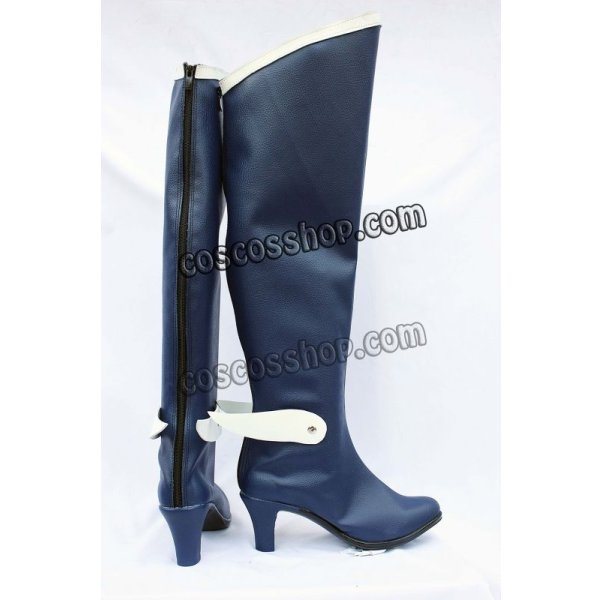 画像3: 新白雪姫伝説プリーティア 淡雪姫乃風 あわゆきひめの コスプレ靴 ブーツ  (3)