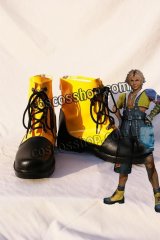 画像: ファイナルファンタジーX ティーダ風 コスプレ靴 ブーツ 