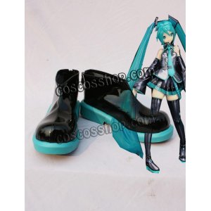 画像: VOCALOID ボーカロイド 初音ミク風 公式 コスプレ靴 ブーツ 