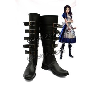 画像: Alice: Madness Returns Alice風 コスプレ靴 ブーツ