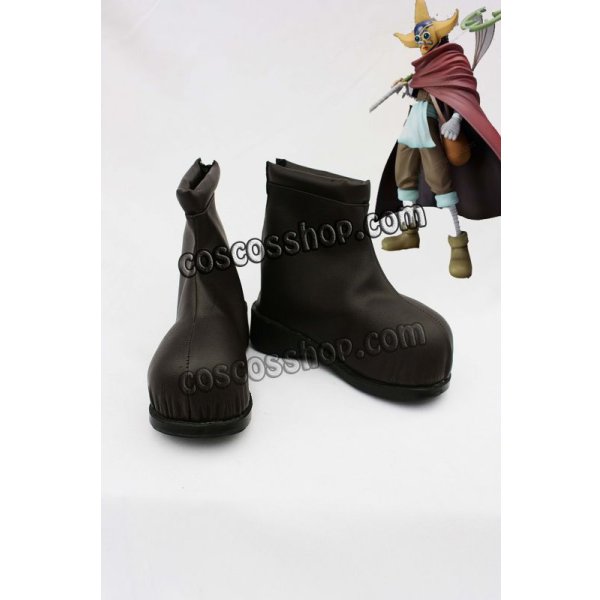 画像1: ONE PIECE ワンピース ウソップ風 02 コスプレ靴 ブーツ  (1)