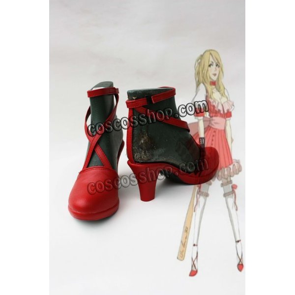 画像1: NO MORE HEROES ノーモア★ヒーローズ バッドガール風 Bad Girl コスプレ靴 ブーツ  (1)