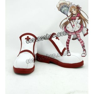 画像: ソードアート・オンライン アスナ風 Asuna コスプレ靴 ブーツ