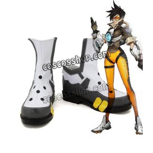 画像: Overwatch オーバーウォッチ トレーサー Tracer/レナ・オクストン風 Lena Oxton コスプレ靴 ブーツ