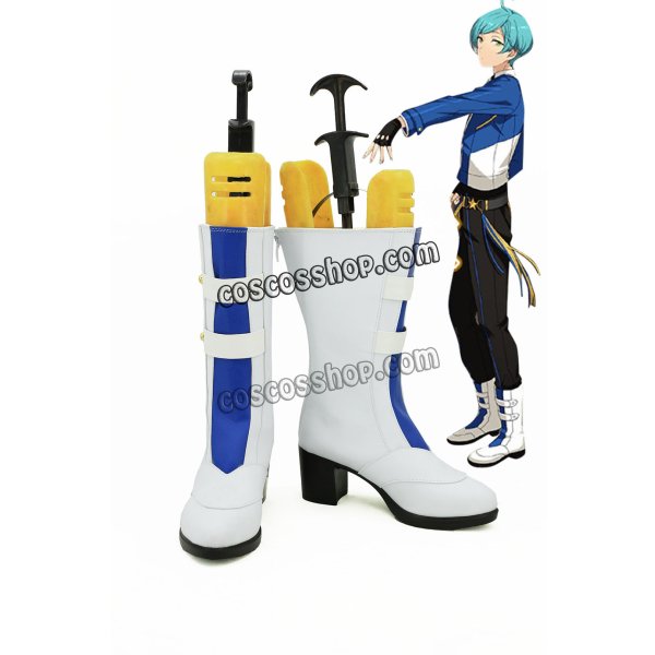 画像1: あんさんぶるスターズ! 流星隊 深海奏汰風 しんかいかなた コスプレ靴 ブーツ (1)