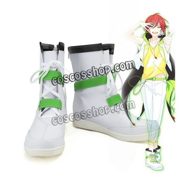 画像1: あんさんぶるスターズ! Switch 逆先夏目 春川宙 青葉つむぎ風 コスプレ靴 ブーツ (1)