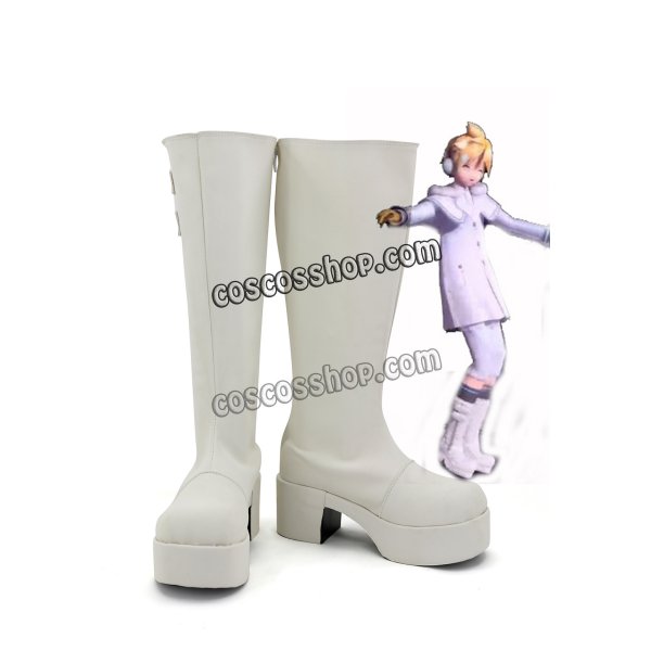 画像1: VOCALOID2 ボーカロイド project Mirai 2 鏡音レン風 The Snowman コスプレ靴 ブーツ (1)