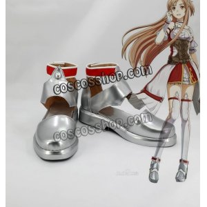 画像: ソードアート・オンライン ホロウ・リアリゼーション HR アスナ Asuna 結城明日奈風 ゆうきあすな コスプレ靴 ブーツ