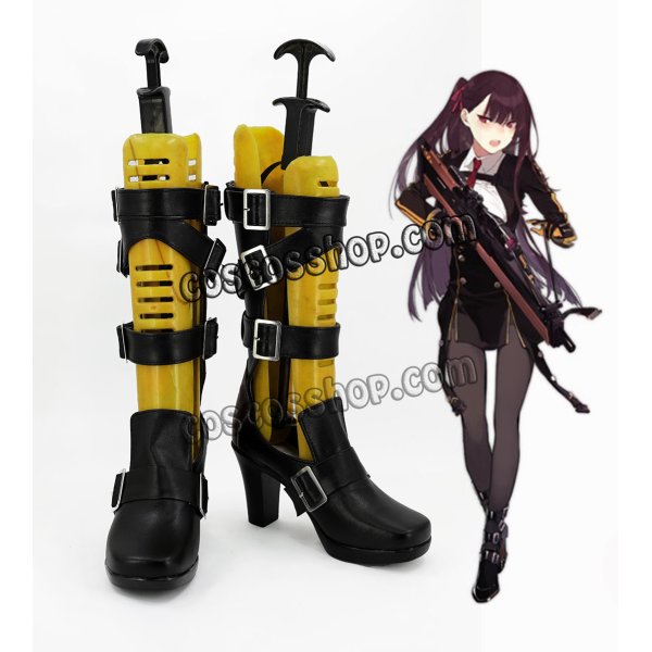 画像1: 少女前線 Girls Frontline WA2000風 コスプレ靴 ブーツ (1)