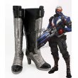 画像1: オーバーウォッチ Overwatch ソルジャー セブンティーシックス風 Soldier 76 ジョン・ジャック・モリソン コスプレ靴 ブーツ (1)