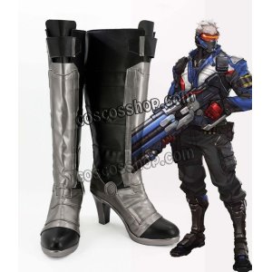 画像: オーバーウォッチ Overwatch ソルジャー セブンティーシックス風 Soldier 76 ジョン・ジャック・モリソン コスプレ靴 ブーツ