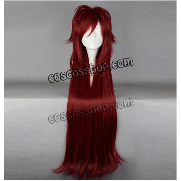 画像1: 黒執事 死神 グレル・サトクリフ風 03 コスプレウィッグ (1)