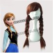 画像1: ハロウィン アナと雪の女王 Frozen アナ風 Anna コスプレウィッグ (1)