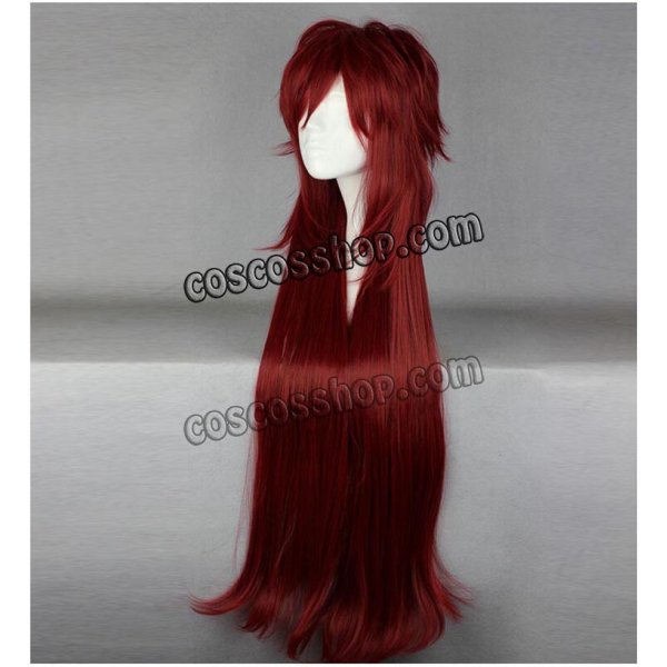 画像2: 黒執事 死神 グレル・サトクリフ風 03 コスプレウィッグ (2)