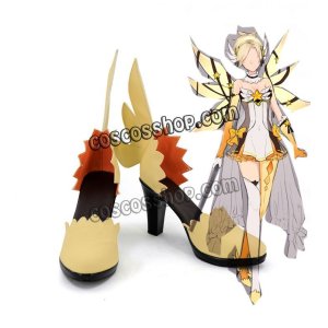 画像: オーバーウォッチ Overwatch マーシー ニケ風 Mercy アンジェラ・ジーグラー風 03 コスプレ靴 ブーツ