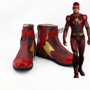 画像: The Flash ザ・フラッシュ フラッシュ風 コスプレ靴 ブーツ