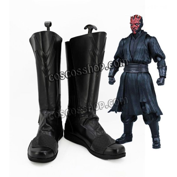 画像1: スター・ウォーズ Star Wars ダース・モール風 Darth Maul コスプレ靴 ブーツ (1)