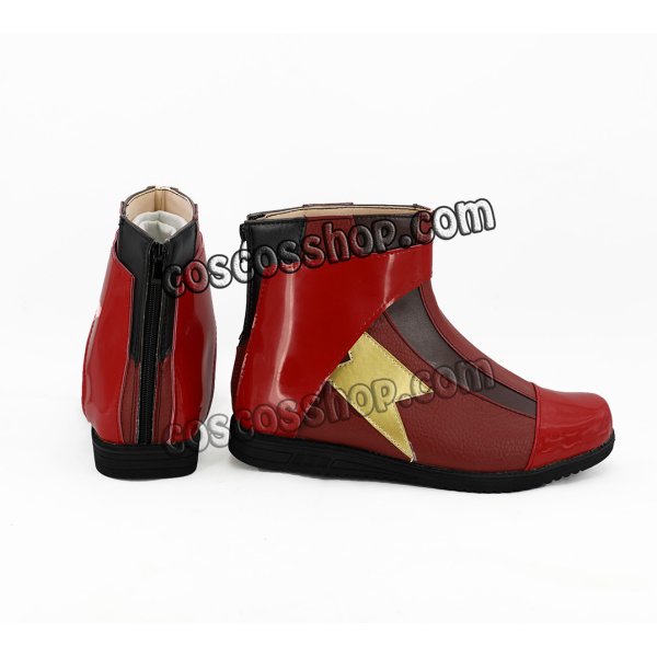 画像3: The Flash ザ・フラッシュ フラッシュ風 コスプレ靴 ブーツ (3)