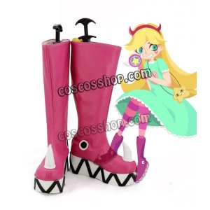 画像: Star vs. the Forces of Evil悪魔バスタースター・バタフライ スター・バタフライ風 Star Butterfly コスプレ靴 ブーツ