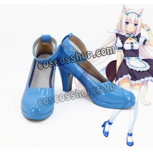 画像: ネコぱら NEKOPARA バニラ風 メイド コスプレ靴 ブーツ