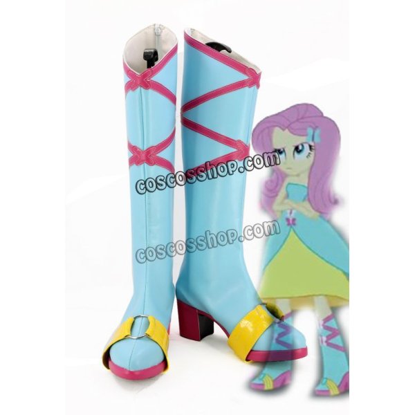 画像1: マイリトルポニー My Little Pony Equestria Girls フラッターシャイ風 Minis Fluttershy 02 コスプレ靴 ブーツ (1)