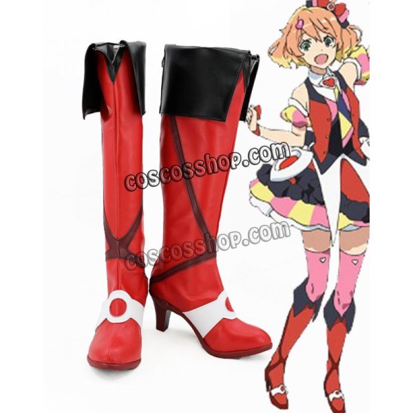 画像1: マクロス フレイア・ヴィオン風 コスプレ靴 ブーツ (1)