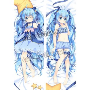 画像: VOCALOID ボーカロイド 初音ミク 雪ミク風 SNOW MIKU 2017 02 ●等身大 抱き枕カバー