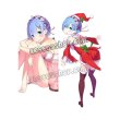 画像1: Re:ゼロから始める異世界生活 レム風 クリスマス ●等身大 抱き枕カバー (1)