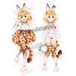 画像1: けものフレンズ けもフレ 獣娘 サーバル風 ●等身大 抱き枕カバー (1)