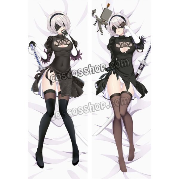 画像1: NieR:Automata ニーア オートマタ 2B ヨルハ二号B型風 11 ●等身大 抱き枕カバー (1)