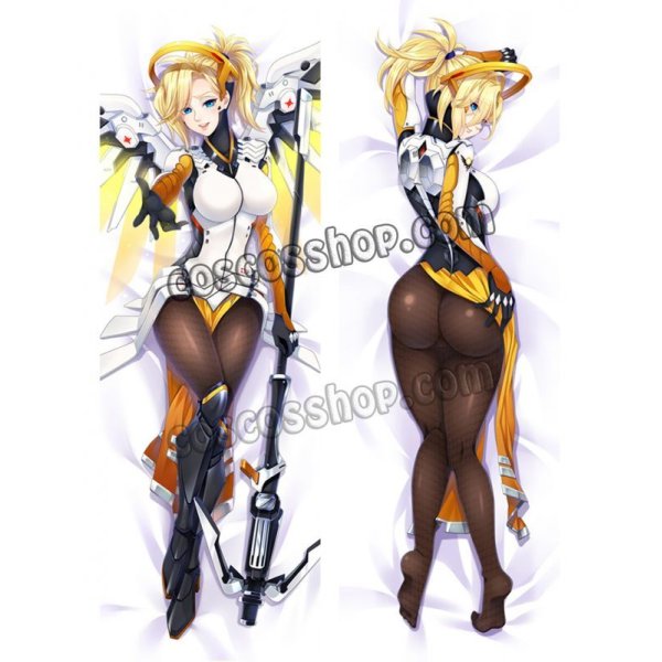 画像1: オーバーウォッチ Overwatch マーシー ニケ風 Mercy ●等身大 抱き枕カバー (1)