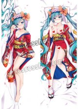 画像: VOCALOID ボーカロイド 初音ミク風 和服 浴衣 MIKU 可愛い ●等身大 抱き枕カバー