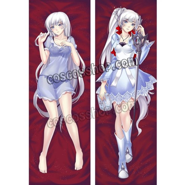 画像1: RWBY ルビー ワイス・シュニー風 Weiss Schnee ●等身大 抱き枕カバー (1)