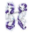 画像1: マイリトルポニー My Little Pony ラリティ風 Rarity ●等身大 抱き枕カバー (1)