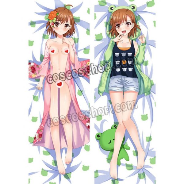 画像1: とある科学の超電磁砲 御坂美琴風 和服 ●等身大 抱き枕カバー (1)