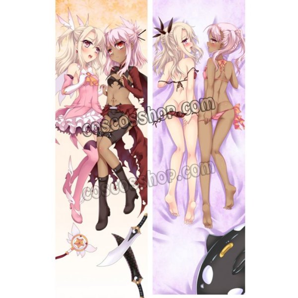 画像1: Fatekaleid liner プリズマ☆イリヤ〜クロエ·フォン·アインツベルンandイリヤスフィール·フォン·アインツベルン風 ●等身大 抱き枕カバー (1)