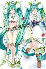 画像: VOCALOID ボーカロイド 初音ミク 雪ミク風 Snow Bell ver. 02 ●等身大 抱き枕カバー