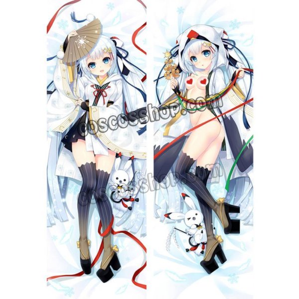 画像1: VOCALOID ボーカロイド 初音ミク風 雪ミク風 ●等身大 抱き枕カバー (1)