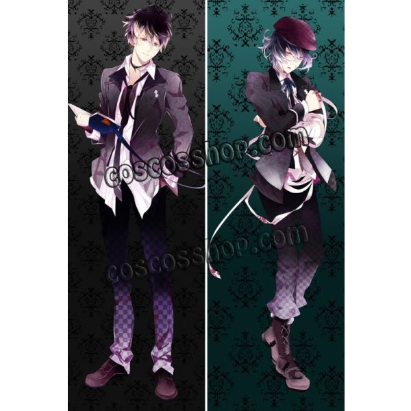 画像1: DIABOLIK LOVERS ディアボリック ラヴァーズ 無神ルキ&無神アズサ風 ●等身大 抱き枕カバー (1)