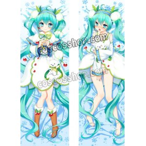 画像: VOCALOID ボーカロイド 初音ミク 雪ミク風 Snow Bell ver. ●等身大 抱き枕カバー