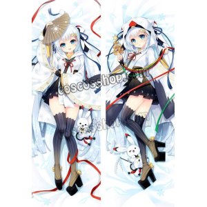 画像: VOCALOID ボーカロイド 初音ミク風 雪ミク風 2018〜ゆきたんちょう巫女〜 snow miku ●等身大 抱き枕カバー