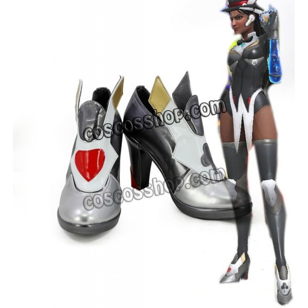 画像1: オーバーウォッチ Overwatch シンメトラ風 コスプレ靴 ブーツ (1)