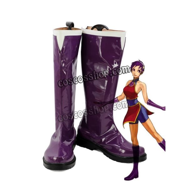 画像1: KOF ザ・キング・オブ・ファイターズ 麻宮アテナ風 02 コスプレ靴 ブーツ (1)