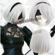 画像1: NieR:Automata ニーア オートマタ 2B ヨルハ二号B型風 03 コスプレウィッグ (1)