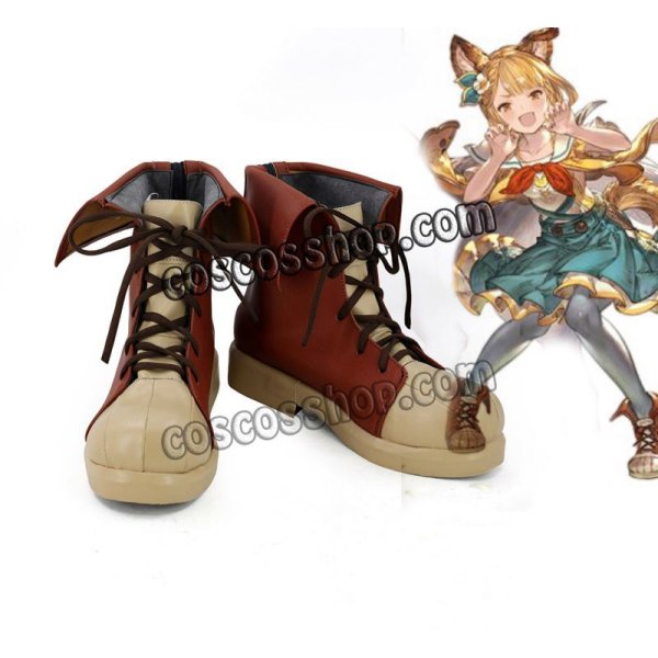 画像1: グランブルーファンタジー GRANBLUE FANTASY ケルベロス風 コスプレ靴 ブーツ (1)